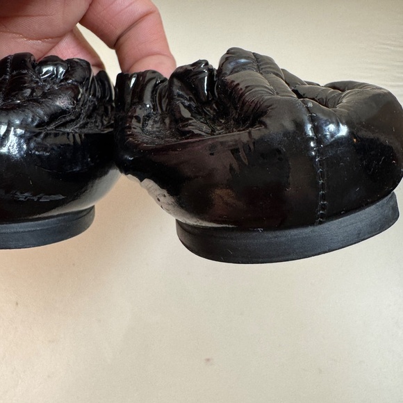 Tory Burch Black Leather Patent Reva Ballet Flats Size 8 - Picture 5 of 7